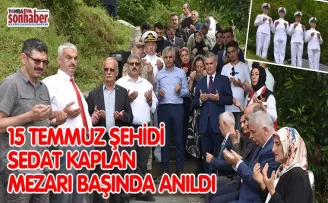 15 TEMMUZ ŞEHİDİ SEDAT KAPLAN  KABRİ BAŞINDA ANILDI!