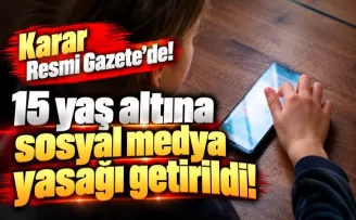 15 yaş altına sosyal medya yasağı getirildi! Karar Resmi Gazete’de