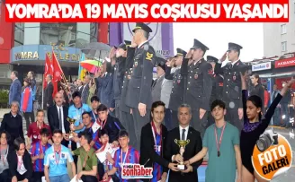 19 Mayıs Yomra’da coşkuyla kutlan