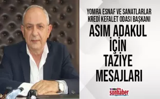 Adakul’a taziye mesajları
