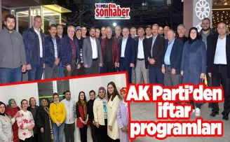 AK Parti’den iftar programları