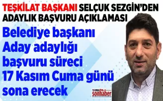 AK Parti Yomra İlçe Teşkilat Başkanı Selçuk Sezgin’den açıklama