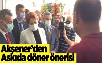 Akşener'den esnaf ziyareti: Askıda döner önerisi