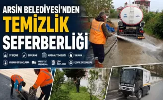 Arsin Belediyesi’nden Temizlik Seferberliği