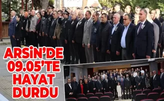 Arsin’de 09.05’te Hayat Durdu