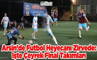 Arsin’de Futbol Heyecanı Zirvede: İşte Çeyrek Final Takımları