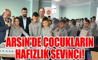 Arsin’de Hafızlık Sevinci