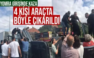 Arsin'de Kaza... 4 kişi yaralandı...