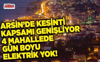 Arsin’de Kesinti Kapsamı Genişliyor: 4 Mahallede Gün Boyu Elektrik Yok