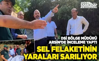 Arsin’de Sel Felaketinin  Yaraları Sarılıyor