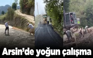 Arsin’de yoğun çalışma