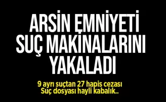 Arsin Emniyeti suç makinelerini yakaladı