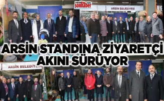 Arsin standına ziyaretçi akını sürüyor