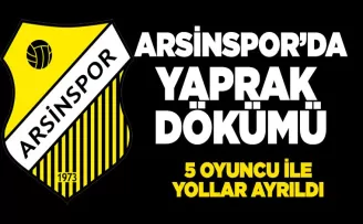 ARSİNSPOR’DA  YAPRAK DÖKÜMÜ