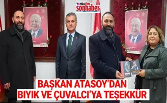 Atasoy’dan Başkan Bıyık ve Çuvalcı’ya teşekkür
