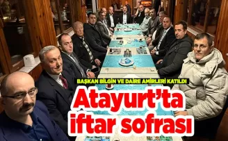 Atayurt’ta iftar sofrası