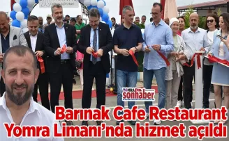Barınak Cafe Restaurant Yomra Limanı’nda hizmet açıldı