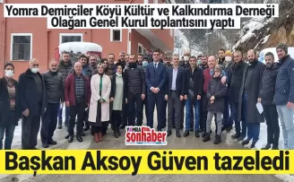 Başkan Aksoy Güven tazeledi