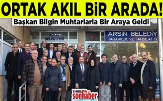 Başkan Bilgin Muhtarlarla Bir Araya Geldi