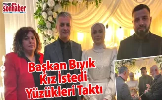 Başkan Bıyık Kız İstedi Yüzükleri Taktı