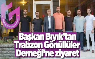Başkan Bıyık’tan Trabzon Gönüllüler  Derneği’ne ziyaret