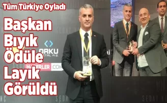 Başkan Bıyık, tüm Türkiye'nin oyladığı ödüle layık görüldü
