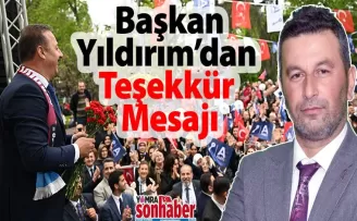 Başkan Göktuğ Yıldırım’dan Teşekkür Mesajı