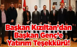 Başkan Kızıltan’dan Başkan Genç’e Yatırım Teşekkürü