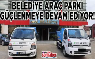 Belediye araç parkı güçlenmeye devam ediyor