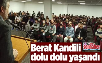 Berat Kandili dolu dolu yaşandı