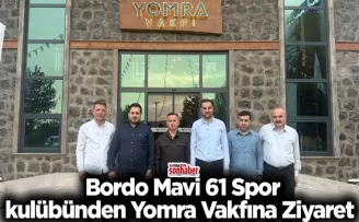 Bordo Mavi 61 Spor kulübünden Yomra Vakfına Ziyaret 