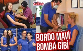 Bordo Mavi Bomba Gibi...