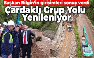 Çardaklı Grup Yolu Yenileniyor