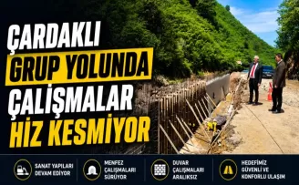 Çardaklı Grup Yolunda Çalışmalar Hız Kesmiyor
