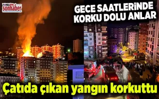 Çatıda çıkan yangın korkuttu