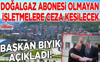 DOĞALGAZ ABONESİ OLMAYAN İŞLETMELERE CEZA KESİLECEK