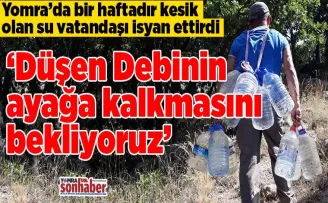Düşen Debinin ayağa kalkmasını bekliyoruz