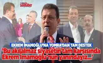 Ekrem İmamoğlu’nda Yomra’dan tam destek