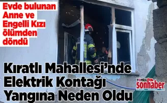 Elektrik Kontağı  Yangına Neden Oldu