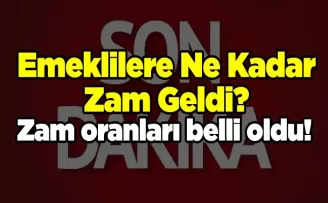 Emeklilere Ne Kadar Zam Geldi?