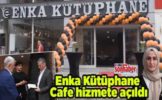 Enka Kütüphane  Cafe hizmete açıldı