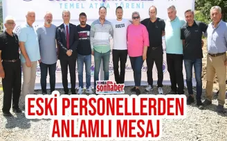 Eski personellerden anlamlı mesaj