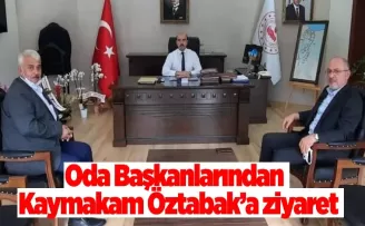 Esnaf Odaları’ndan Kaymakama Ziyaret