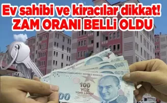 Ev sahibi ve kiracılar dikkat! Zam oranı belli oldu