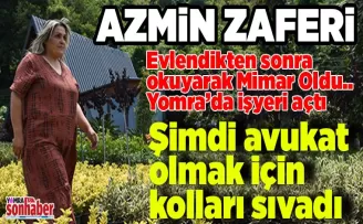 Evlendikten sonra okuyarak Mimar Oldu Şimdi avukat olmak için kolları sıvadı
