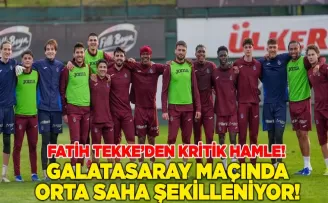 Galatasaray Maçında Orta Saha Şekilleniyor