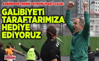 Galibiyeti taraftarımıza hediye ediyoruz