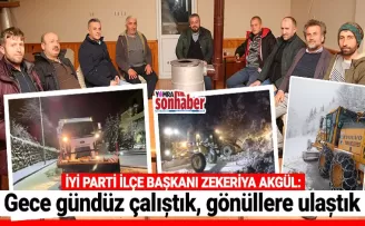 Gece gündüz çalıştık,  gönüllere ulaştık