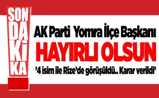 İlçe Başkanlığı için Rize zirvesi…