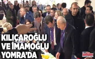 İmamoğlu ve Kılıçdaroğlu Yomra’da